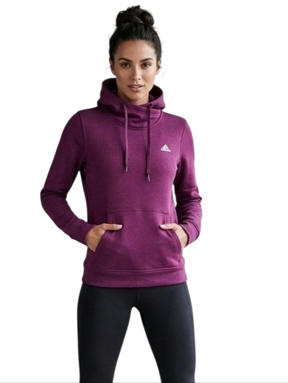Women's Adidas Climawarm Hooded Pullover Sz Medium